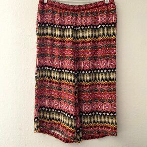 CATO BOHO WIDE LEG CAPRI PLUS 18-20 W LIKE NEW